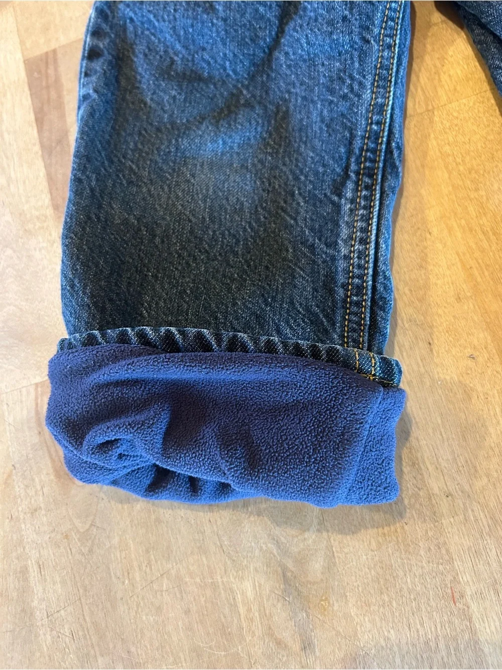 OshKosh B'gosh Fleece Lined Dark Blue Kids Denim Pants